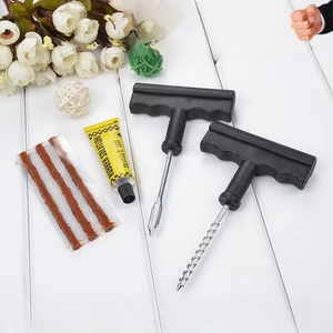 Kit de Herramientas para Reparación de Neumáticos de Coche, Juego de Tapones para Neumáticos sin Cámara, Tiras de Goma, Sonda de Inserción, Taladro para Reparación de Pinchazos de Emergencia en Motocicletas y Automóviles - Product Image 6