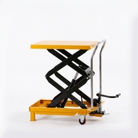 Mini table élévatrice à ciseaux hydraulique 150 kg, levage manuel, pédale, plateforme 45-70 cm, hauteur 0,72 m, métal, neuve