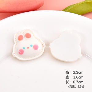 อุปกรณ์ตกแต่งเรซิ่นรูปหัวสัตว์การ์ตูน งานถักไหมพรม ตุ๊กตาสัตว์ขนาดเล็ก สำหรับทำเคสมือถือ แม่เหล็กติดตู้เย็น กิ๊บติดผม ยางมัดผม - Product Image 4