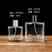 Vente en gros de vaporisateur de mode pour hommes de 100 ml vide avec logo personnalisé avec forme de pulvérisation pour parfum reconditionné vide avec boîte d'emballage fin