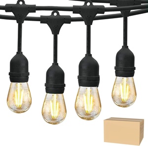 Guirlandes lumineuses de Noël VANTUR, robustes, étanches IP65, 85-250V, plusieurs longueurs, style Edison, éclairage extérieur pour café - Product Image 1