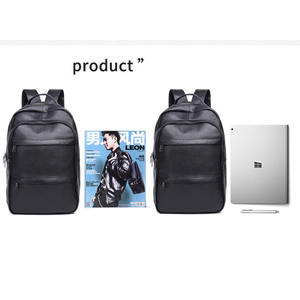 Bolsa de Viaje de Negocios Personalizada, Resistente al Agua, de Cuero Auténtico, Informal, Mochila, Bolsas, Mochila - Product Image 6