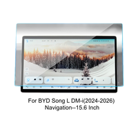 Protection d'écran en verre trempé HD transparent sans bulles 0,33 mm 2,5D 9H pour navigation automobile BYD Song L DM-i 12,8'' 15,6 pouces (vente en gros)