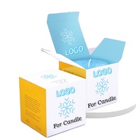 Boîtes d'emballage pour bougies avec logo personnalisé, boîtes cadeaux en papier de luxe, pots à bougies vides avec couvercle pour la décoration de la maison et la présentation en magasin