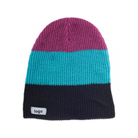 Rasta trio-boina de punto acanalada, gorro personalizado