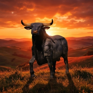 Statue de taureau espagnol en fibre de verre grandeur nature, sculpture animale très demandée pour la décoration extérieure - Product Image 4