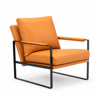 Fauteuil de bureau inclinable contemporain en cuir PU pour la maison, le salon et l'hôtel