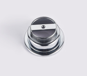 Válvula de desagüe click-clack de acero inoxidable cromada con varilla larga y rosca G1-1/4 para lavabos de sobreponer - Product Image 4