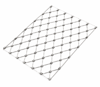 Grillage métallique tressé en acier inoxydable à joint clipsable, haute résistance, connexion ferme, pour la protection des machines d'atelier