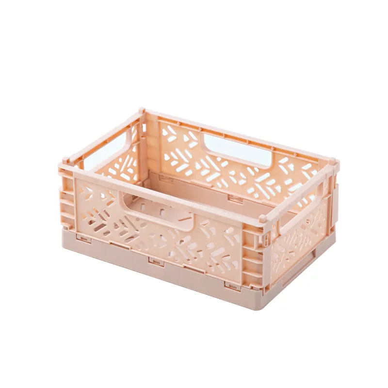 Multi-functional Decorative Other Portable Folding Storage Box Bins Plastic Crates Basket