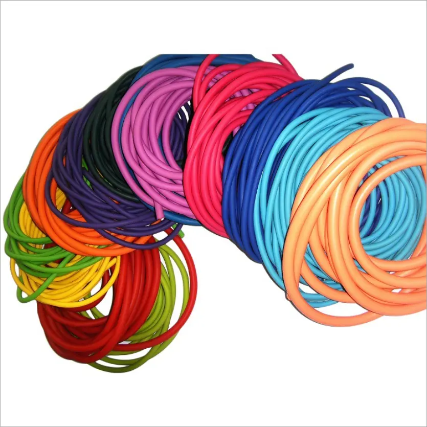 Colored high-elasticity high-quality slingshot Natural latex elastic hydraulic rubber tube latex hose pipe