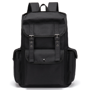 Sac à dos personnalisé en nylon recyclé, sac à dos en polyester uni à prix abordable, sacs d'école - Product Image 1