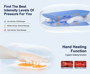 Massaggiatore Elettrico per <span class=keywords><strong>Mani</strong></span> <span class=keywords><strong>con</strong></span> Riscaldamento, Compressione e <span class=keywords><strong>Terapia</strong></span> a Luce Rossa, Strumento Riscaldante per Alleviare il Dolore a Palmo e Dita - Product Image 4
