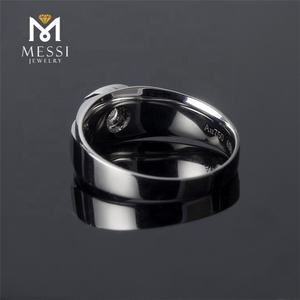 Messi Nero Dei Monili di vendite Venerdì <span class=keywords><strong>signori</strong></span> dei monili 14k oro moissanite eternity band mens <span class=keywords><strong>anelli</strong></span> - Product Image 5