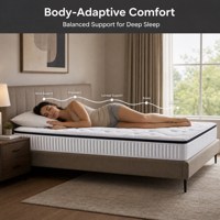 Komprimierte Queen-Size-Schaumstoffmatratze 10 Zoll Euro-Top Kühlgel-Memoryschaum Baumwollbezug für Schlafzimmer Mittlere Festigkeit