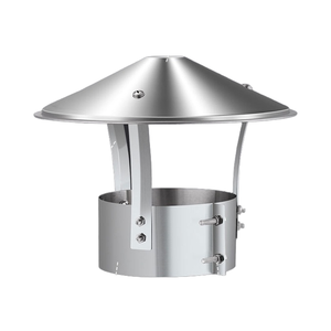 Couvercle <span class=keywords><strong>de</strong></span> <span class=keywords><strong>tuyau</strong></span> <span class=keywords><strong>de</strong></span> cheminée en acier inoxydable personnalisé OEM <span class=keywords><strong>de</strong></span> 160mm, résistant à la pluie, pour cheminée extérieure, pièces <span class=keywords><strong>de</strong></span> cheminée - Product Image 4