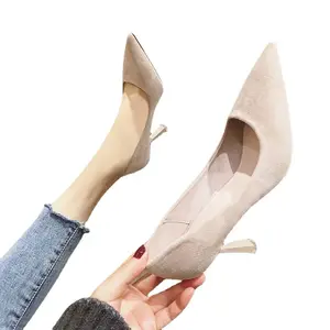 Womens Pumps Hoge Hakken Fetisj Mode Vrouw Puntige Neus Puntige Hakken Blauw Zwart Hoge Hak Kantoor Pu Werk Feest Trouwschoenen