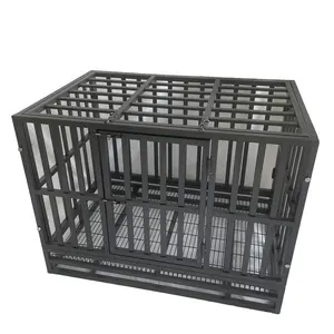 Fabricant de gros Cage pliable en fer Xxl pour chien Cages pour animaux de compagnie Cages pliables en métal pour chiens pour animaux de compagnie