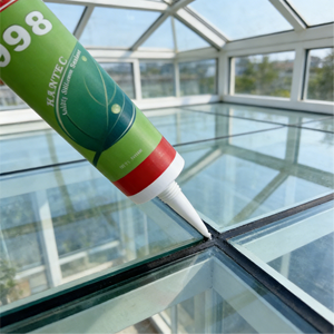 Sellador de Silicona Acética para Juntas de Vidrio TT-998 Tipo Cartucho 300ml Salsicha 280ml - Product Image 1