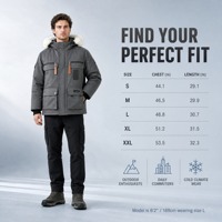 Veste matelassée décontractée en coton imprimé à capuche pour homme, avec parka d'hiver chaude et rembourrée, manteau d'extérieur