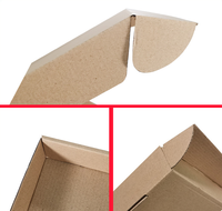 Boîte d'emballage en papier kraft imprimé avec logo personnalisé Carton ondulé Découpe Conception pliante pour boîte d'abonnement au courrier