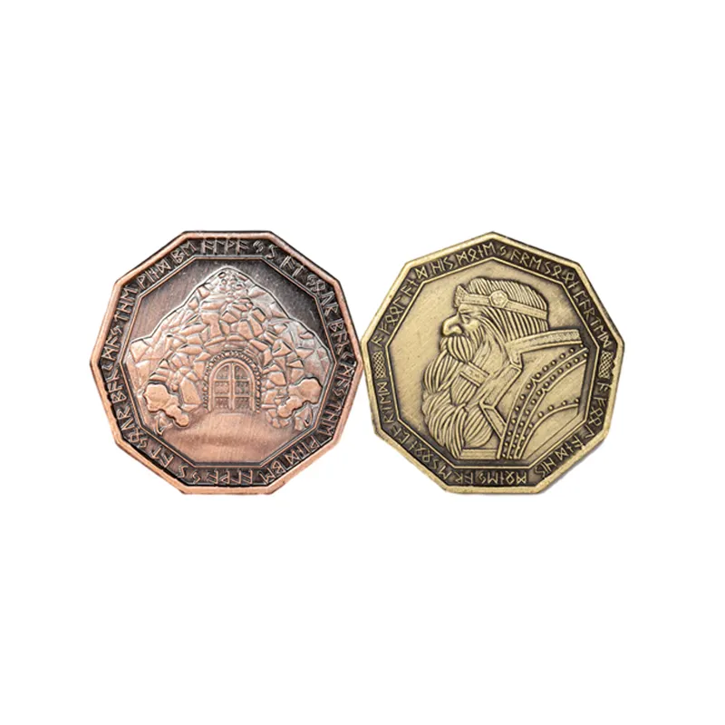 Fábrica Profissional Fabricação Personalizado Esculpido Metal Iron Brass Gold Sliver Board Game Token Souvenir Coin