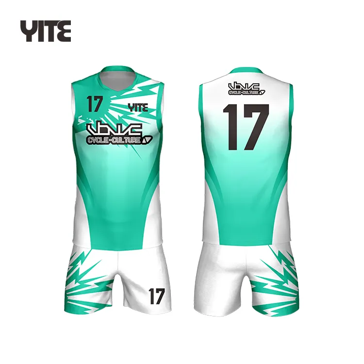 Fashion Custom Design Ihre eigene Sublimation Volleyball Uniformen Herren Sport Volleyball Trikot