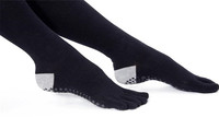 Chaussettes hautes pour femmes en coton, polyester et élasthanne, antidérapantes, respirantes, écologiques, pour yoga, pilates et fitness