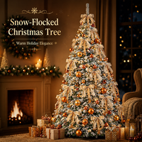 LEDORA LIGHTING Arbre de Noël pliable à LED télescopique sur pied pour la maison, l'hôtel, la décoration extérieure des fêtes