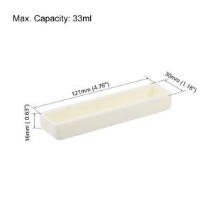 Uxcell Corundum Alumina Crucible Boat 33ml 121x30x16mm ที่วางตัวอย่างสำหรับเตาเผา - Product Image 2