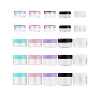 3ML 5ML 10ML 15ML 20ML Échantillon vide en plastique Petits pots avec couvercles Récipients cosmétiques de maquillage pour crèmes