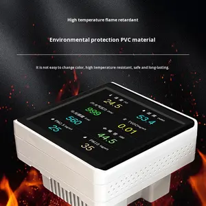 टैफ्ट डिस्प्ले Rs485 वायु गुणवत्ता डिटेक्टर तापमान आर्द्रता tsmatoraldehyde pm2.5 सेंसर पर्यावरण निगरानी - Product Image 3