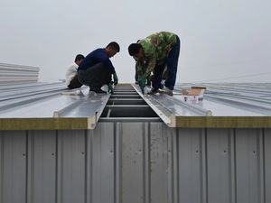 Panneau sandwich en laine de roche en polyuréthane au design moderne pour l'isolation des murs de toit pour les murs extérieurs des entrepôts - Product Image 5