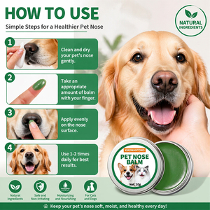 Balsamo Nasale Naturale al 100% Senza Profumo per Animali Domestici a Marchio Privato, Stick di Burro Nasale Sicuro da Leccare per Muso Secco e Iperkeratosi - Product Image 3