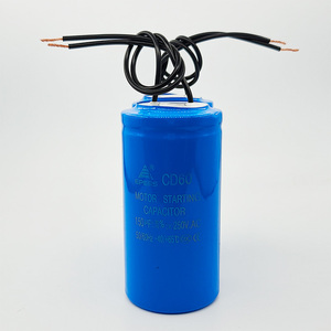 Động cơ bắt đầu tụ điện với dây 250V 100uF 150UF 200uF 250UF 300UF 350 400 450 500mfd bắt đầu tụ điện cho máy giặt quạt - Product Image 3