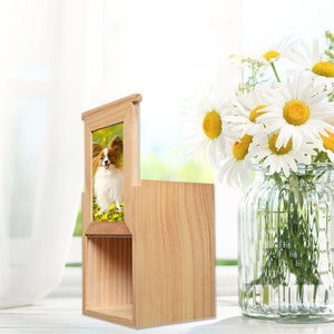 Vật nuôi urns cho chó tro, bằng gỗ vật nuôi Bộ nhớ hộp cho chó hoặc mèo tro, tang lễ hỏa Táng hộp với khung ảnh, lưu niệm vật nuôi urns - Product Image 2