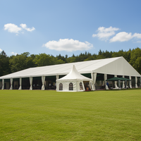 Tente d'exposition SLP-20, chapiteau à portée libre, grande tente d'événement extérieur, structure imperméable avec bâche en PVC et parois latérales en tissu pour mariages et autres événements