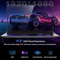 Ordinateur portable 15,6 pouces N95 Quadcore DDR4 3,4 GHz avec clavier rétroéclairé et déverrouillage par empreinte digitale, idéal pour les professionnels et l'usage domestique