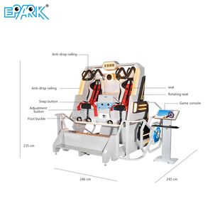 VR banda Warriors 2 لاعبين Vr po Degree محاكي دوار 9d كرسي الواقع الافتراضي - Product Image 3