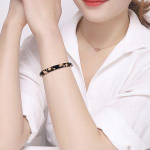 Daili all'ingrosso graziosi piccoli fiori colorati braccialetto 8 mm in lega di zinco placcato in <span class=keywords><strong>oro</strong></span> <span class=keywords><strong>bracciale</strong></span> per ragazza braccialetti personalizzati - Product Image 6