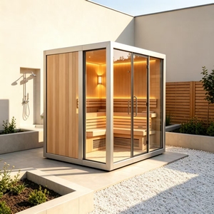 Sauna in Cedro Rosso con una Piacevole Fragranza che Calma i <span class=keywords><strong>Nervi</strong></span> e Favorisce il Sonno e la Tranquillità Mentale - Product Image 5