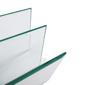 10 millimetri lucido smussato bordo trasparente temperato vetro da costruzione prezzo per canpoy