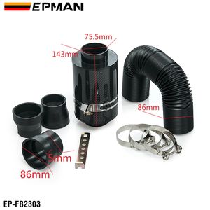 ชุดกรองอากาศแบบเย็นอเนกประสงค์ EPMAN ขนาด 76 มม. พร้อมกล่องกรองอากาศคาร์บอนไฟเบอร์และพัดลม รุ่น EP-FB2303 - Product Image 2