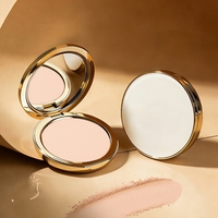 Vente en gros : Étui compact de luxe écologique rose doré pour fard à paupières, emballage cosmétique vide, conteneur de blush, étui à poudre avec miroir