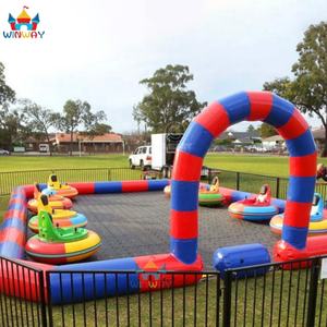 WINWAYTOYS Piste de course gonflable extérieure personnalisée en PVC pour mini-kart et Zorb Ball, 6x4m, pour 5 à 10 enfants, usage garderie - Product Image 4