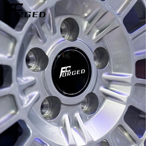 Cerchi Forgiati <span class=keywords><strong>2</strong></span> Pezzi 5x114.3 5x120 5x130 con Bordo Lucido e Centro Cromato per Mercedes-Benz BMW M2 M3 M4 M5 G80 G82 - Product Image 3