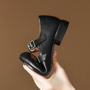 Eleganti <span class=keywords><strong>Ballerine</strong></span> Retrò Francesi <span class=keywords><strong>con</strong></span> Doppio Cinturino, Scarpe Mary Jane a Tacco Basso per Donne, Ultra Morbide <span class=keywords><strong>con</strong></span> Fodera Antiscivolo in Peluche - Product Image 2