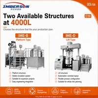 Machine d'homogénéisation cosmétique 300L pour émulsifier crèmes, onguents et produits liquides SUS304