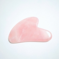 Planche Gua Sha en Quartz Rose de Haute Qualité pour le Soin Anti-Âge – Outil en Cristal DIY