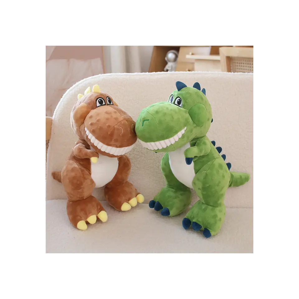 Factory wholesale plush toy dolls cute short plush super soft and comfortable dinosaur plush toy dolls children's birthday gifts